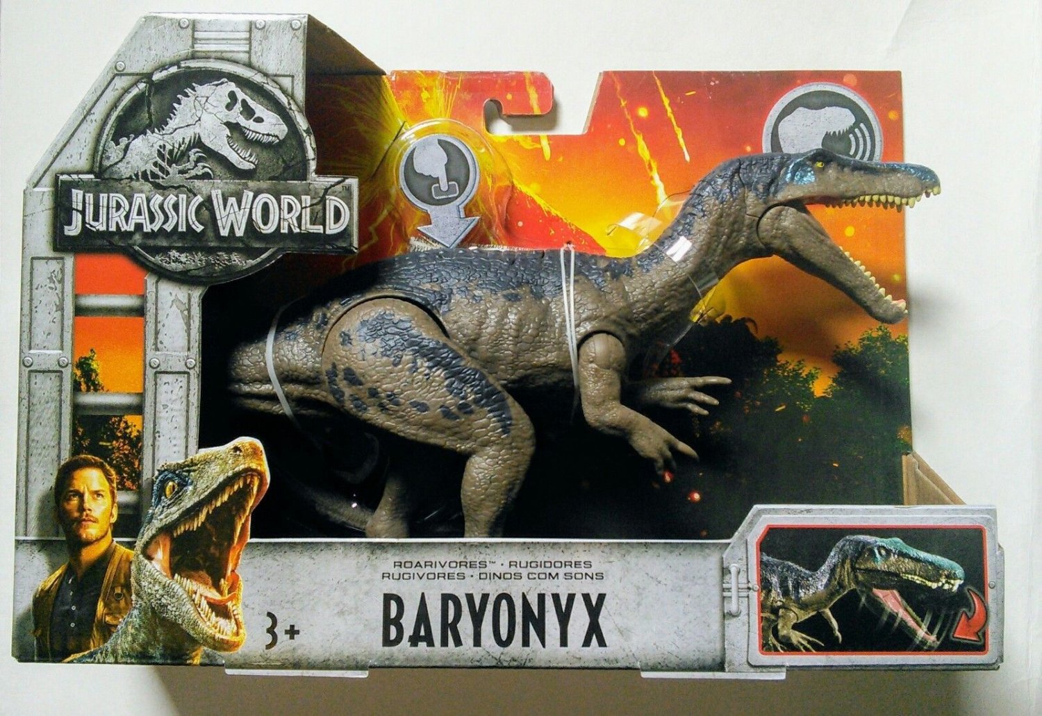 Details about   Jurassic World 2 Fallen Kingdom Roarivores BARYONYX In Stock