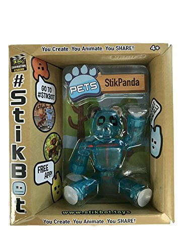 Stikbot, Stik Panda Figure, Translucent Blue