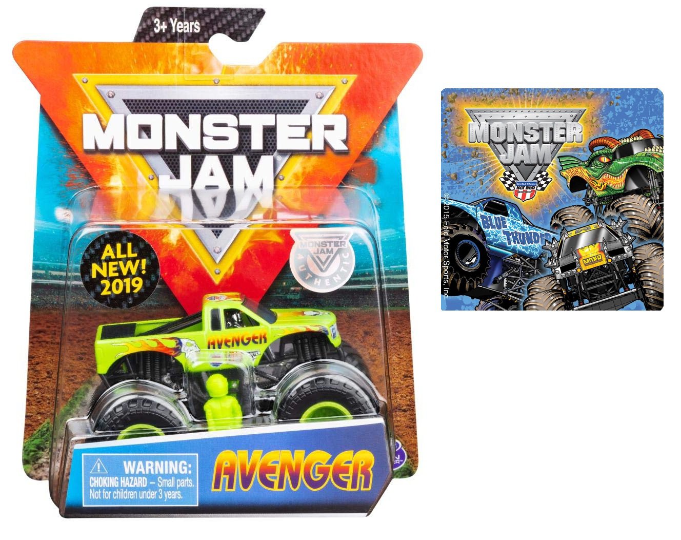 Monster Jam 2019 Avenger & One Monster Jam Sticker