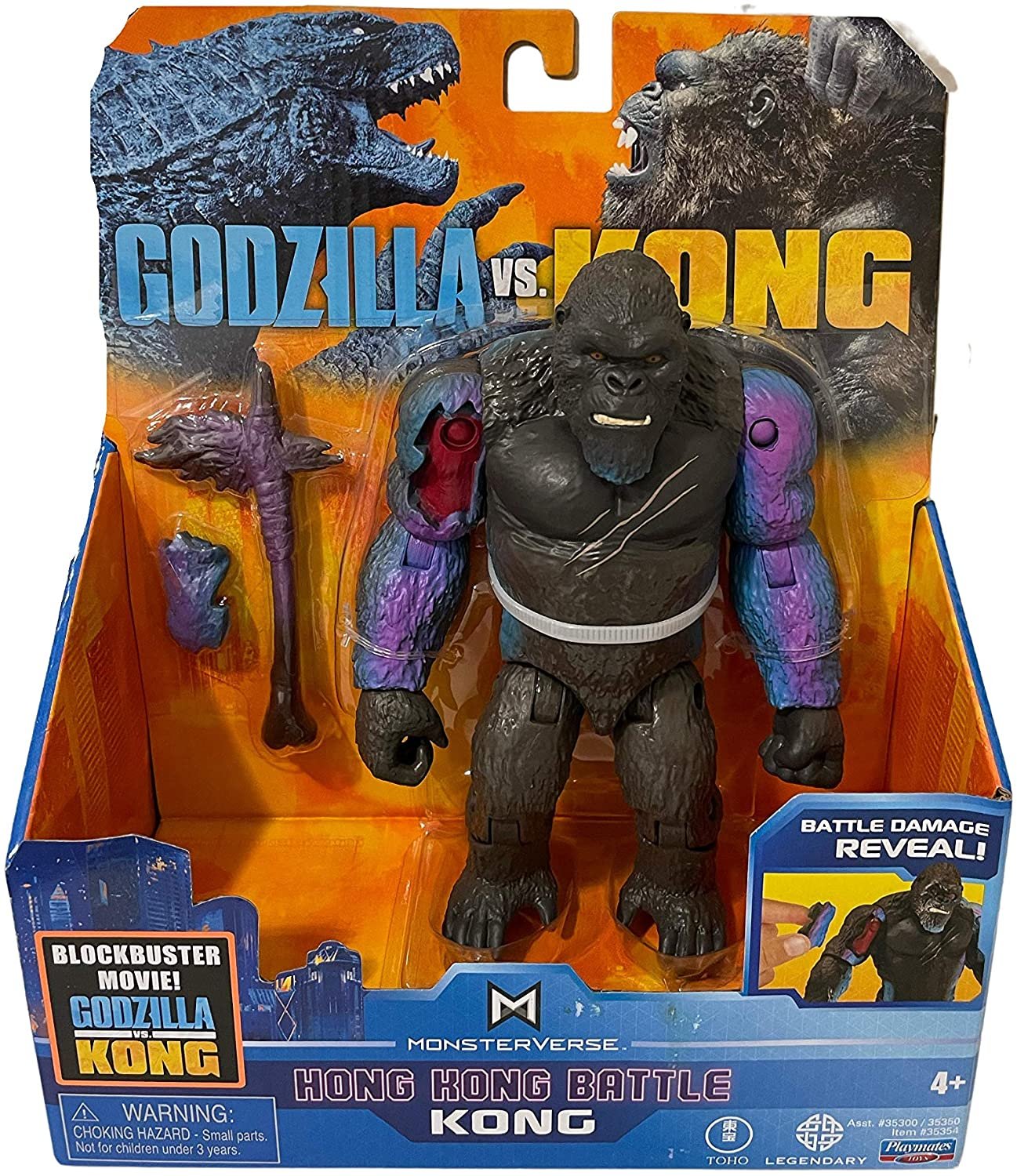 Godzilla Vs Kong Monsterverse Kong Action Figure Hong Kong Battle