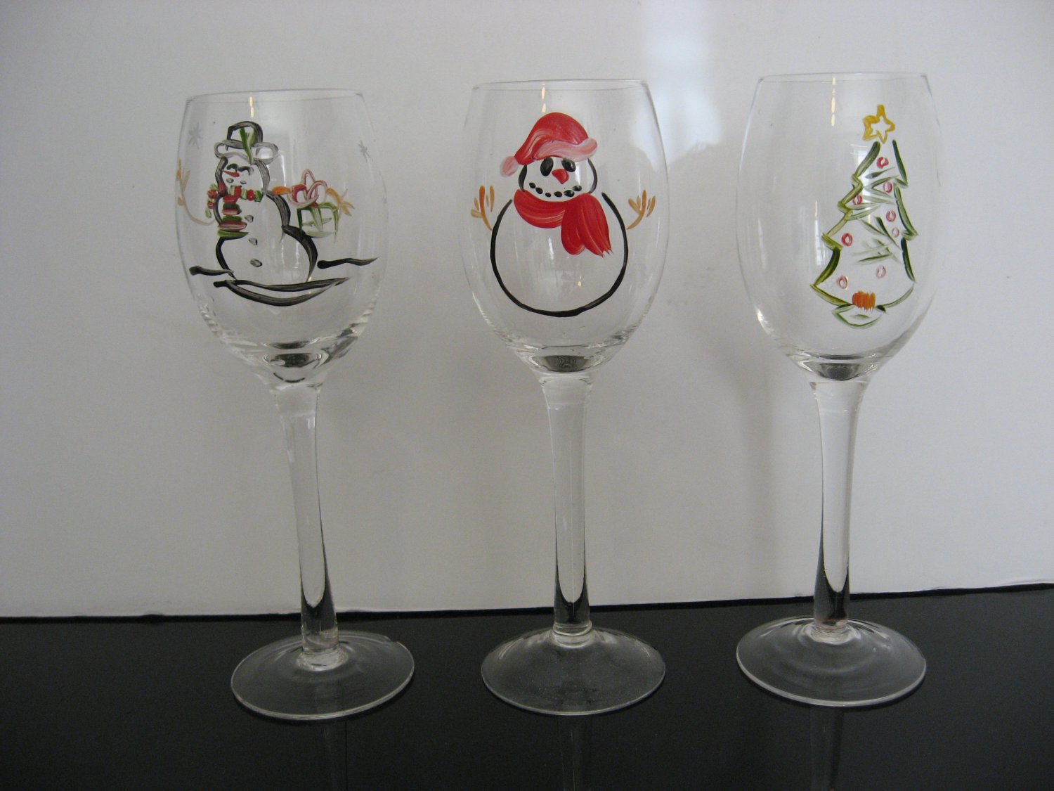 Christmas / Holiday Champagne Toasting Flutes Set of 3