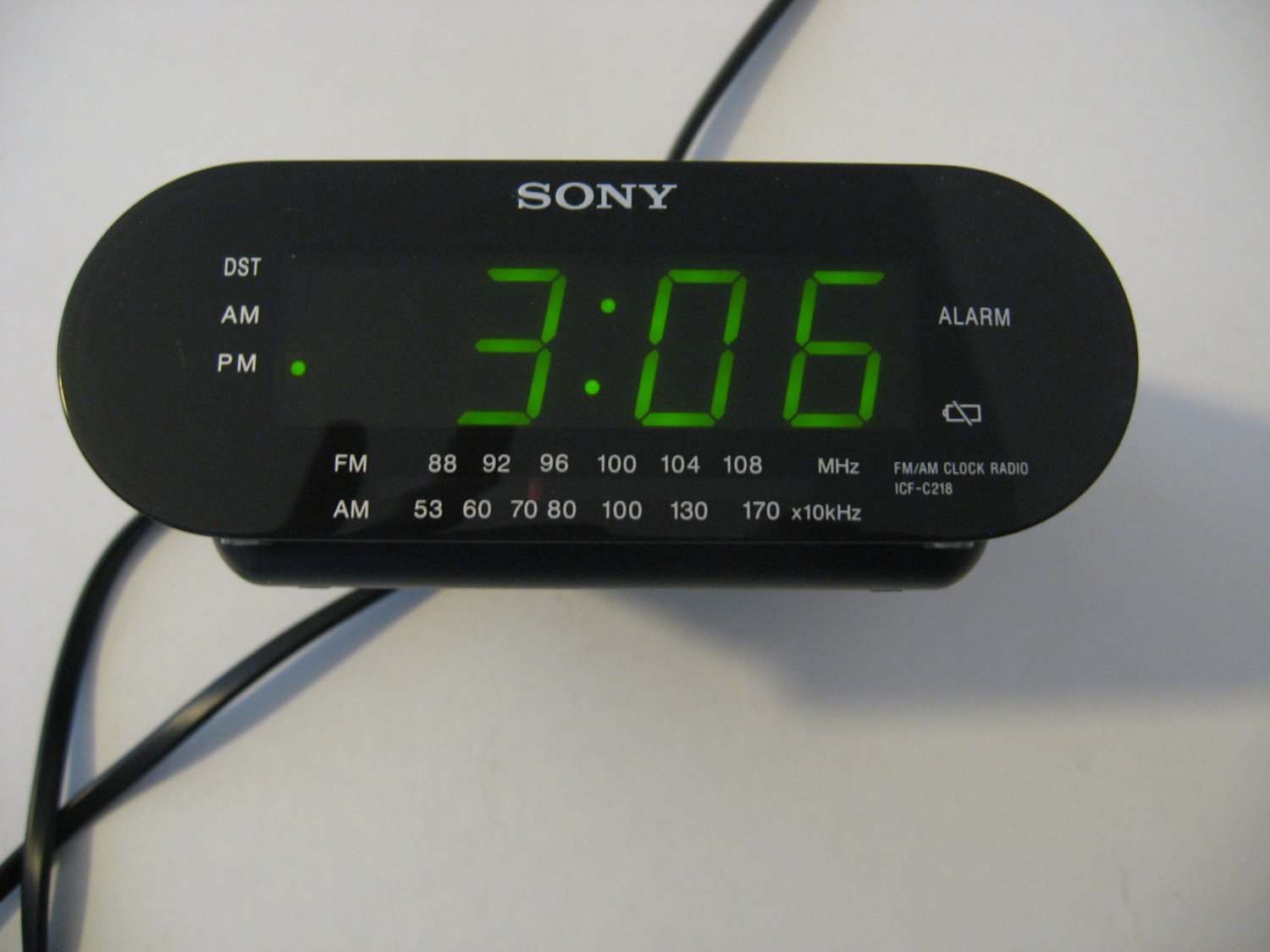 Sony Dream Machine Am Fm Clock Radio Black