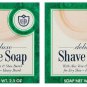 Van Der Hagen Deluxe Shave Soap 2.5 oz pack of 2