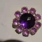 Purple toy kid's Costume plastic jewel pin