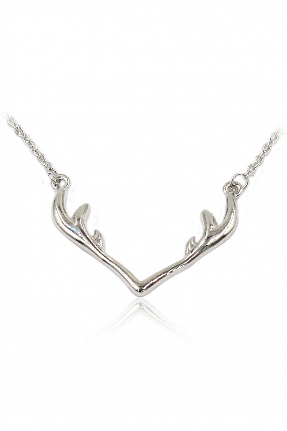 Fashion antlers clavicle Sterling Silver Chain silver necklace