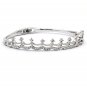 Fashion small crystal crown silver bracelet