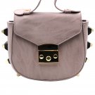 Fashion buckle lady leather purple pink purses