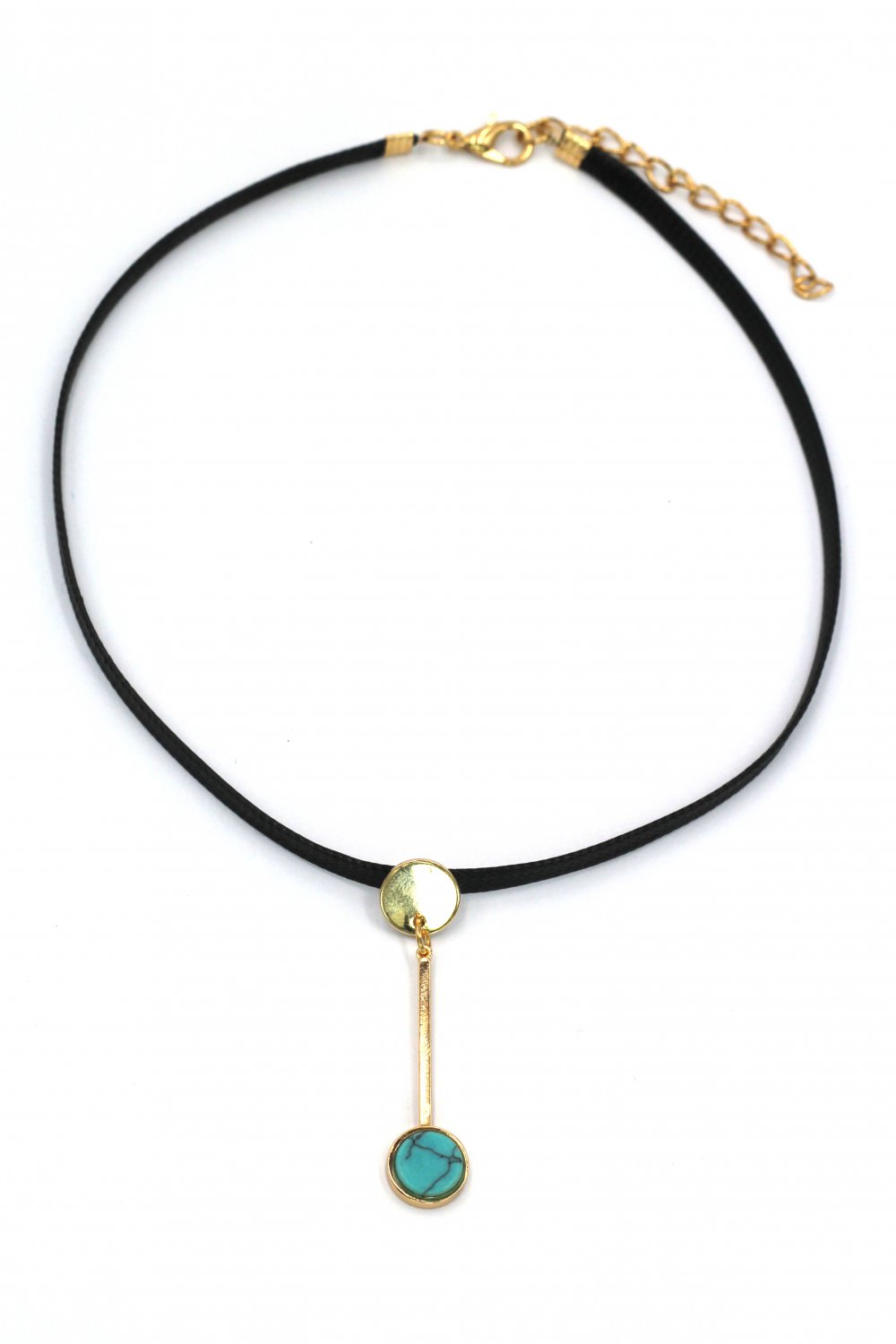 Fashion turquoise pendant choker