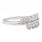 Noble true love crystal lady silver ring