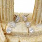 Shining pendant crystal silver earrings