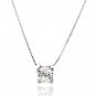 Single crystal silver necklace