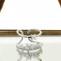 Popular micro crystal silver ring