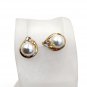 Noble crystal pearl earring necklace set