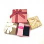 Fashion red crystal bow golden ring