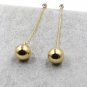 Simple golden ball earrings