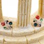 Fashion red starfish crystal earrings