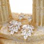 Elegant gold temperament crystal earrings