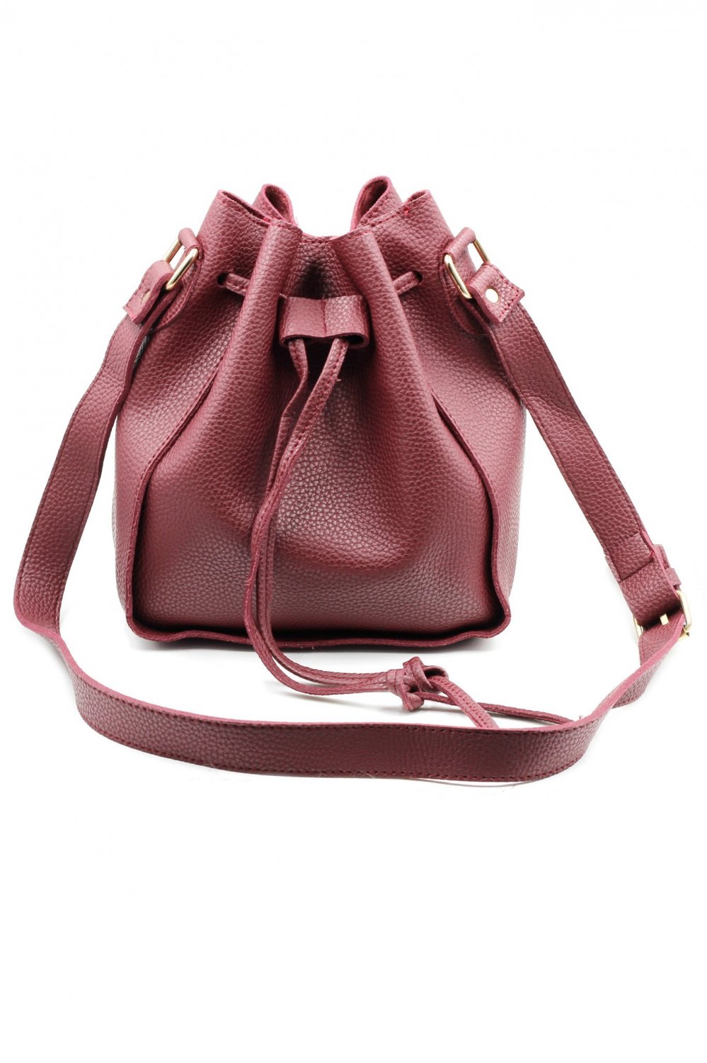 Fashion red buckets leather handbags