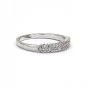 Lady mosaic small crystal silver ring