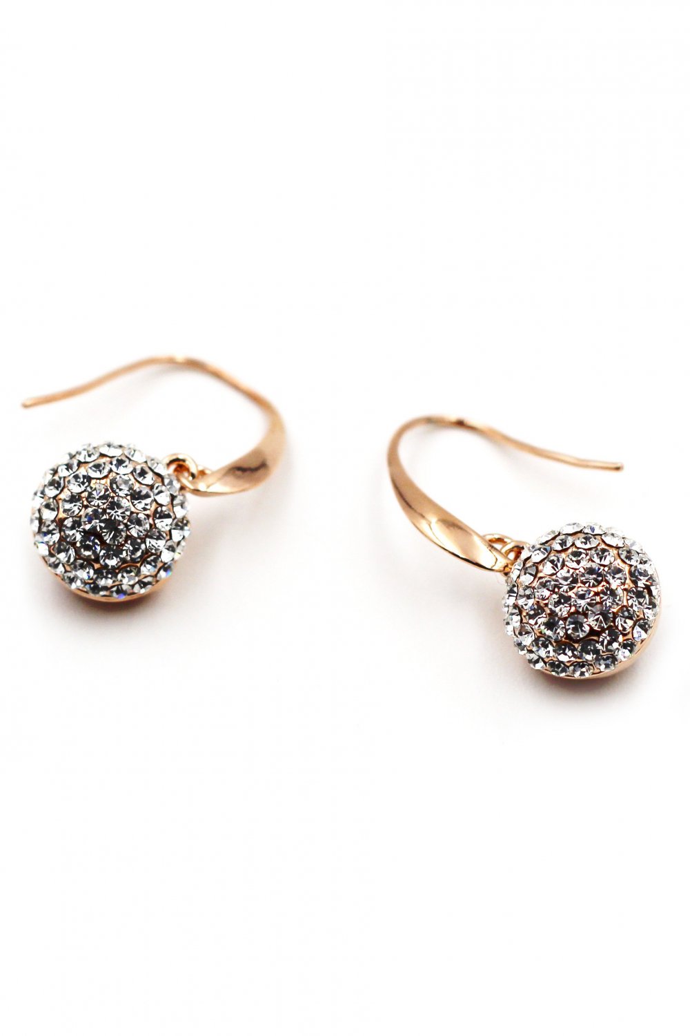 Fashion ball crystal earrings