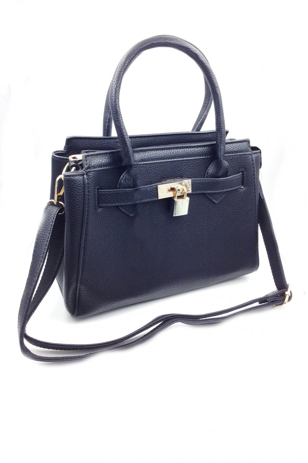 Black elegant lock lady Bags