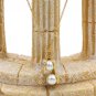 Gold peanut shape exquisite pearl necklace