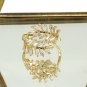 Gold fashion crystal inclusive ring