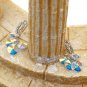 Silver fashion sparkling swarovski crystal earrings