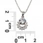 Silver mini crystal delicate clavicle necklace