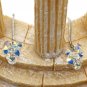 Silver lady pendant swarovski crystal earrings