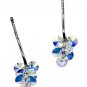 Silver lady pendant swarovski crystal earrings
