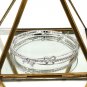 Silver fashion silver hoop bowknot crystal bracelet