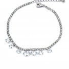 Silver pailine crystal twinkling bracelet