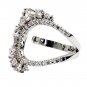 Silver noble special crystal ring