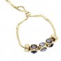 Light purple beautiful deep purple crystal bracelet