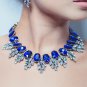 Red fashion diamond collarbone necklace