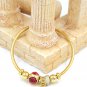 Gold niche design crystal bracelet