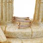 Rose gold fashion micro pave crystal belt ring