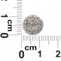 Silver pierced ball earrings