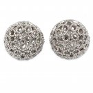 Silver pierced ball earrings