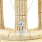 Silver fashion key necklace earrings crystal set