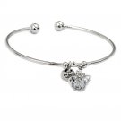 Silver fashion crystal crown bracelet