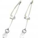 Silver special pendant crystal earrings