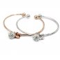 Silver fashion crystal ball bracelet