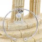 Silver fashion crystal ball bracelet