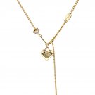 Gold heart-shaped star necklace