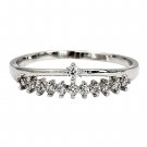 Fashion lady crystal silver ring