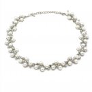 Silver fashion pearls necklace