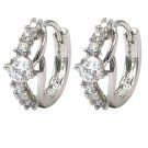 Lady crystal silver lovely earrings