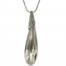 Fashion big gray crystal necklace